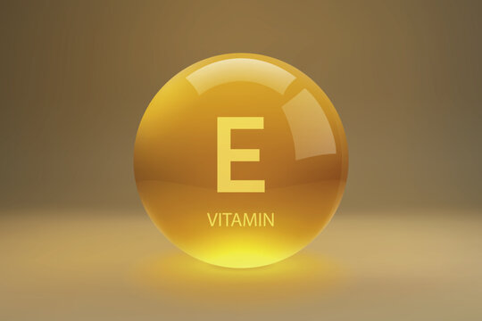 Vitamin E Glossy Capsule Illustration
