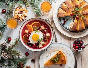 Grand Holiday Feasts Captured in Warm and Rustic Food Photography Styles
