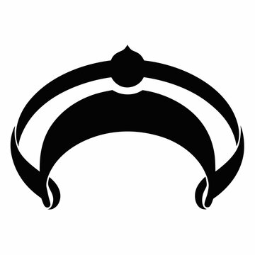 black tiara simple design clip art preview