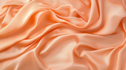 Fototapeta premium Orange silk satin fabric abstract background