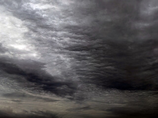 Fototapeta premium Heavy Dark Rainclouds Before a Storm Sky Grey Clouds