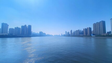 City Skyline by the River
