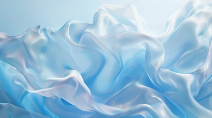 Obraz premium Soft gradient background in light blue blending blue and white shades for realistic effect