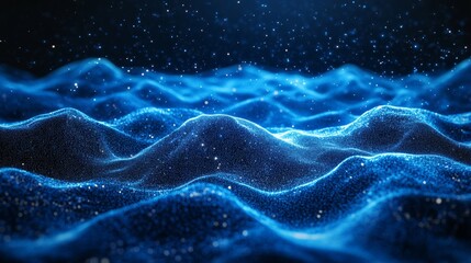 Mysterious Blue Waves in Digital Space