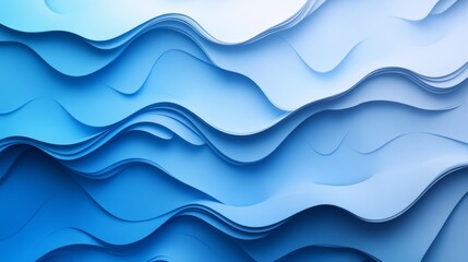 Fototapeta premium Abstract Blue Wavy Textures