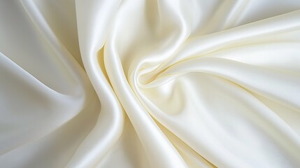 Obraz premium White silk satin fabric abstract background