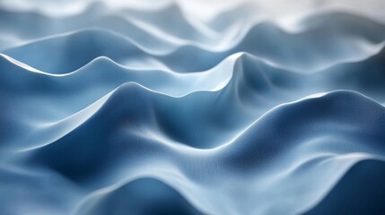 Obraz premium Abstract Blue Fabric Waves