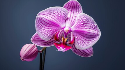 Fototapeta premium A photo of a single orchid flower