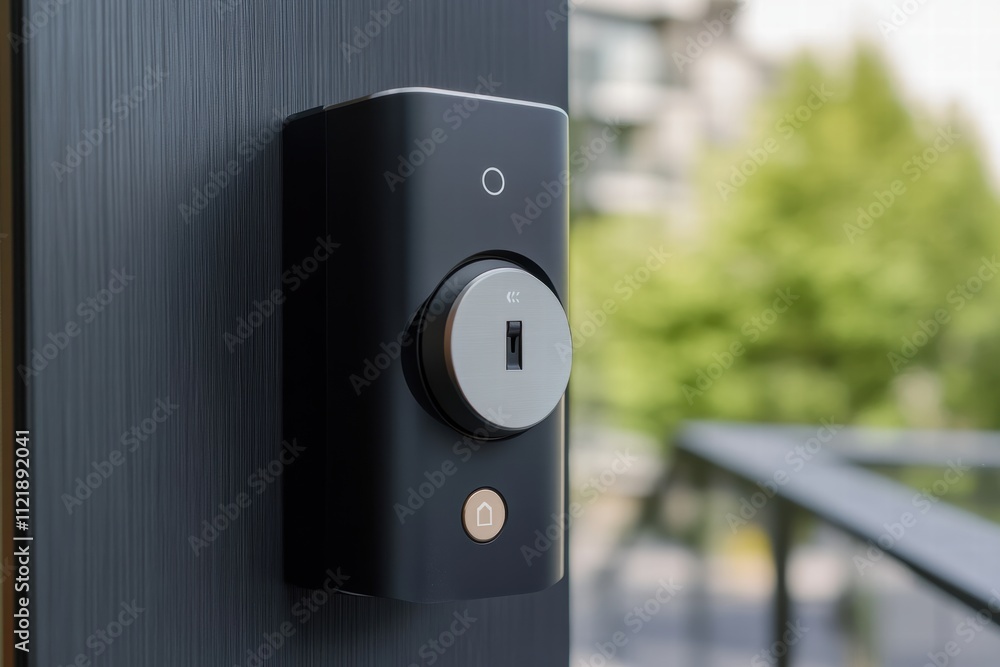 Aufkleber smart lock enabling remote access for modern home security solutions