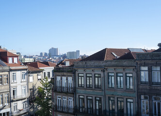 Obraz premium Colorful Facades of Porto Buildings in Portugal
