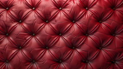 Seamless Red Diamond Tufted Upholstery Pattern