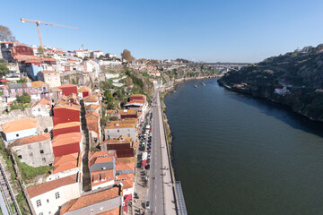 Obraz premium Porto City View from Bridge Over the River