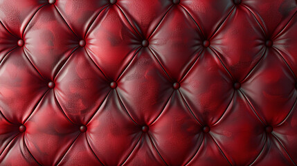 Fototapeta premium Seamless Red Diamond Tufted Upholstery Pattern