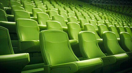 Naklejka premium A photo of a soccer stadium seats