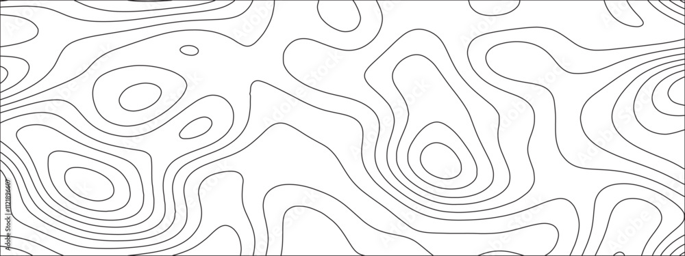 Aufkleber contour abstract map relief land outline. topographic map patterns white wave paper curved reliefs. 