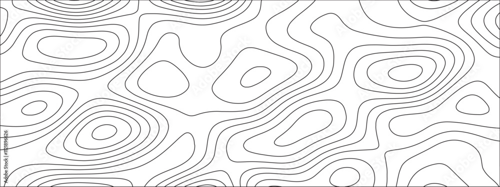 Aufkleber contour abstract map relief land outline. topographic map patterns white wave paper curved reliefs. 