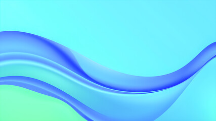 Fototapeta premium Abstract Blue Wave Background for Futuristic Design
