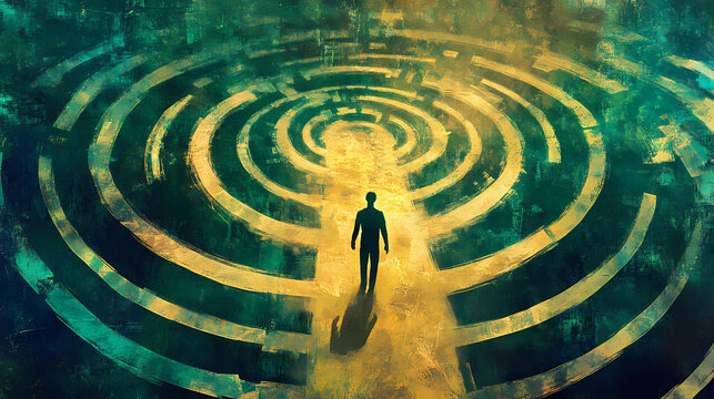Decoding prosperity in the auric maze. Auric. Illustration