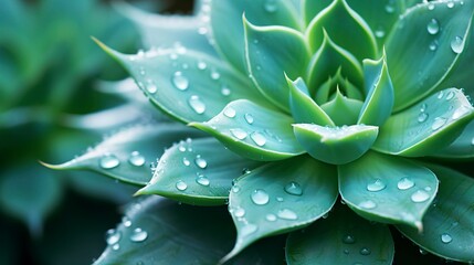 Obraz premium A photo of a succulent leaf close-up