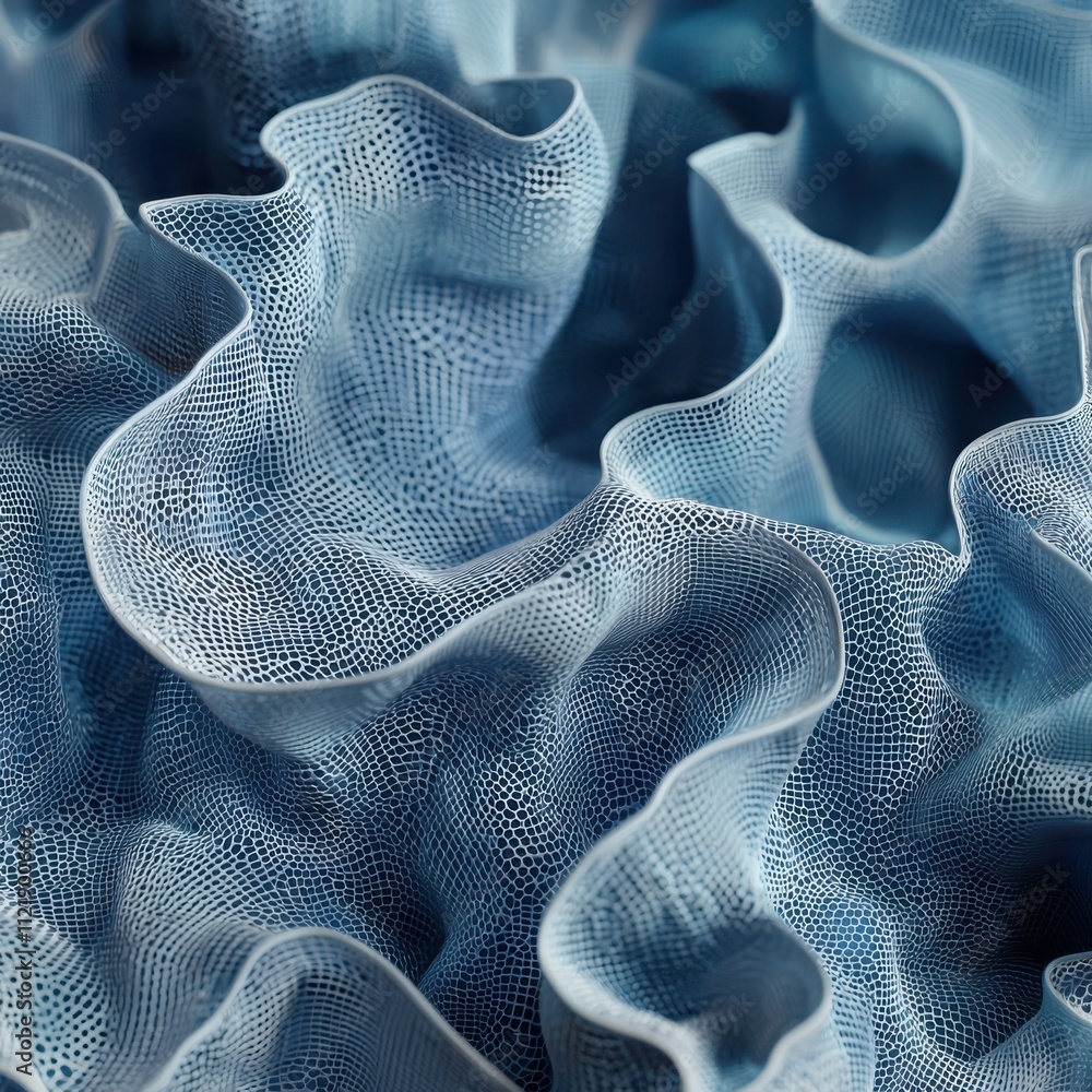 Poster innovative biodegradable fabric development for sustainable textilesmolecular structure insights in 