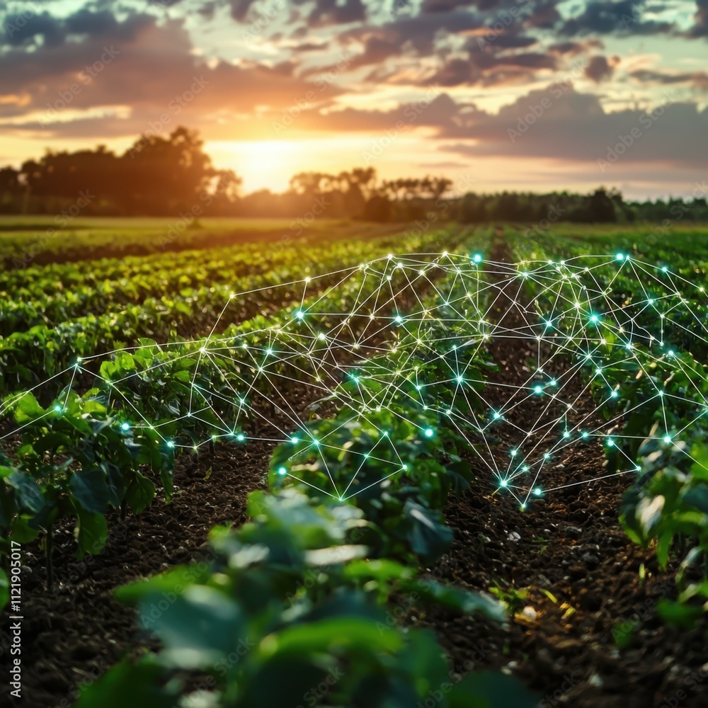 Poster enhancing crop monitoring with precision agriculture sensor networks in agricultural fieldsa technol