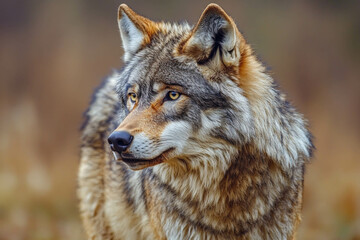 Fototapeta premium Wolf Isolated