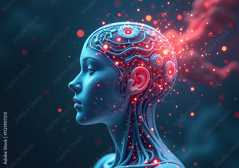 Poster generative digital art uses artificial intelligence creative illustrations visual representations di