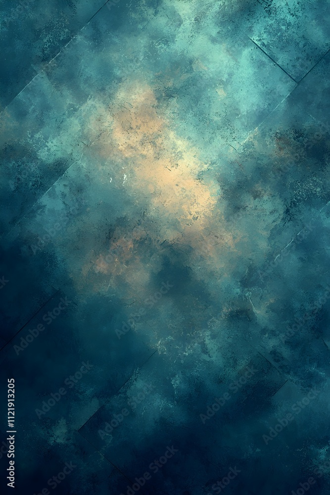 Poster a captivating abstract background featuring a blend of deep blues and teals, with subtle hints of wa