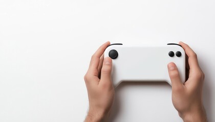 battery replacement concept. Hands installing a new battery in a handheld gaming console, battery replacement power, recharged leisure devices