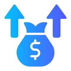 growth gradient icon