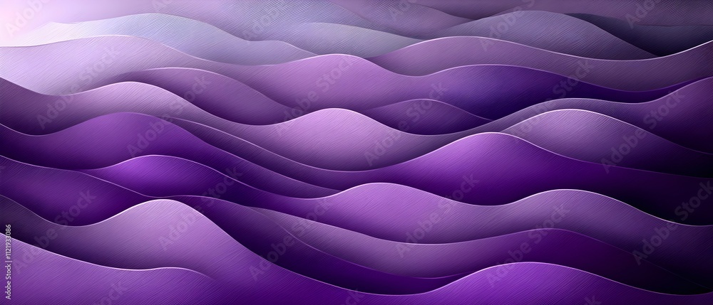Aufkleber a mesmerizing abstract composition featuring flowing waves of violet and lavender hues, creating a s