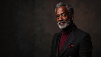 Obraz premium Distinguished African-American Man in Formal Attire