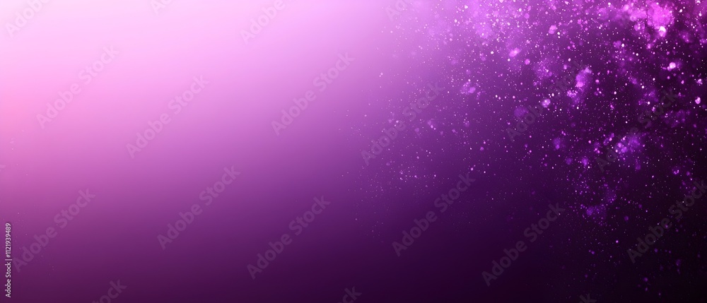 Aufkleber a vibrant gradient of purple hues, blending softly from light to dark with sparkling particles, crea
