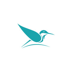 bird line vector logo design icon
