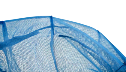  Plastic Mosquito Net Mesh Texture on White Background