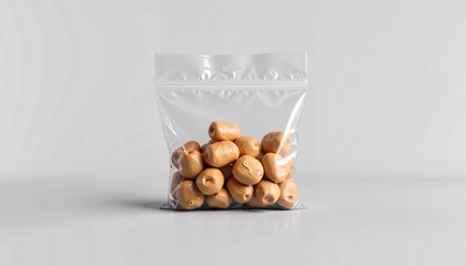 Handcrafted treats in transparent packaging ready for enjoyment, perfect for sweet cravings and...