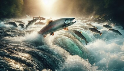 Fototapeta premium Salmon fish