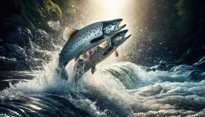 Fototapeta premium Salmon fish