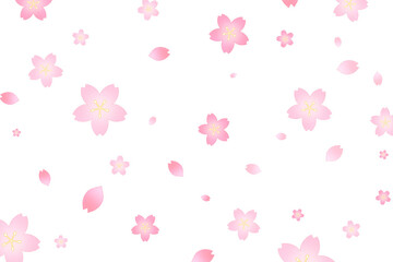 桜舞い散る背景素材