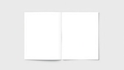 Fototapeta premium Folder die cut mock up template vector for showcasing designs and branding, mockup, editable, showcase