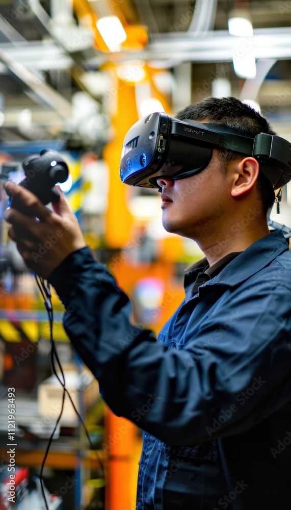 Aufkleber virtual reality in industrial innovation: enhancing assembly line efficiency with cutting-edge techn