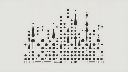 Dotted equaliser pattern, vector illustration