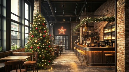 Fototapeta premium New Year's interior