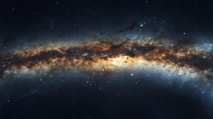 Fototapeta premium Stunning Imagery of a Barred Spiral Galaxy Surrounded by Cosmic Wonders