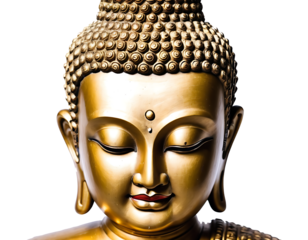 buddha statute on a transparent or white background.