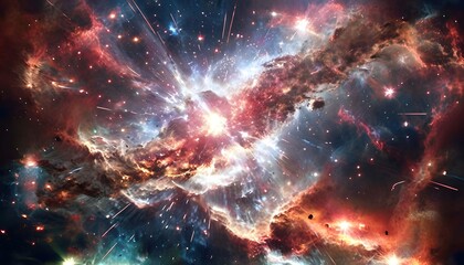 Fototapeta premium Distant Star Supernova Explosion