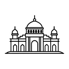 taj mahal vector