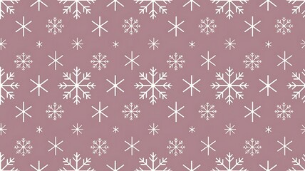 Snow icon seamless pattern on red background for your wallpaper winter season or background 