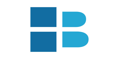 Obraz premium logo initials H B icon vector