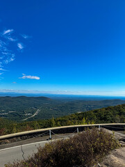 Expansive View of Miles of Mountains Under a Clear Blue Sky